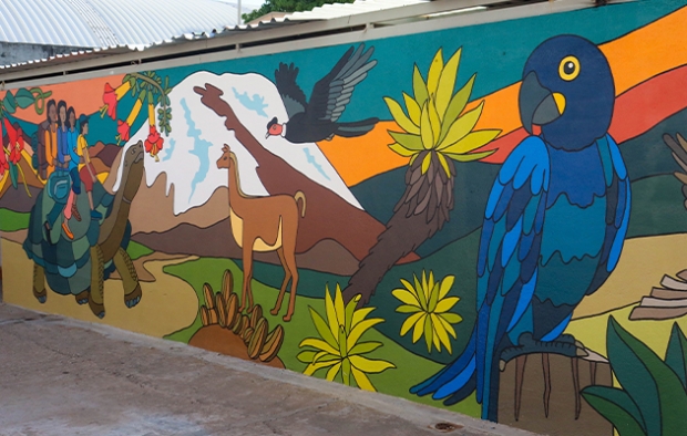 Inaugura DIF Tabasco mural "Somos Aves de Paso" | DIF Tabasco